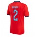 Engeland Kyle Walker #2 Voetbalkleding Uitshirt WK 2022 Korte Mouwen